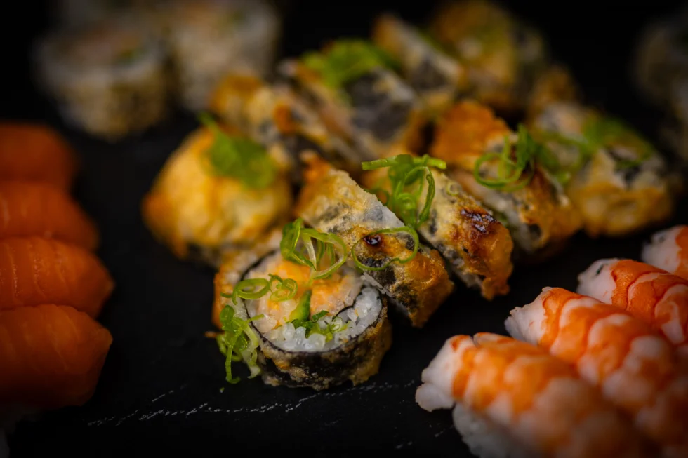 Konfirmasjonsbuffet med sushi
