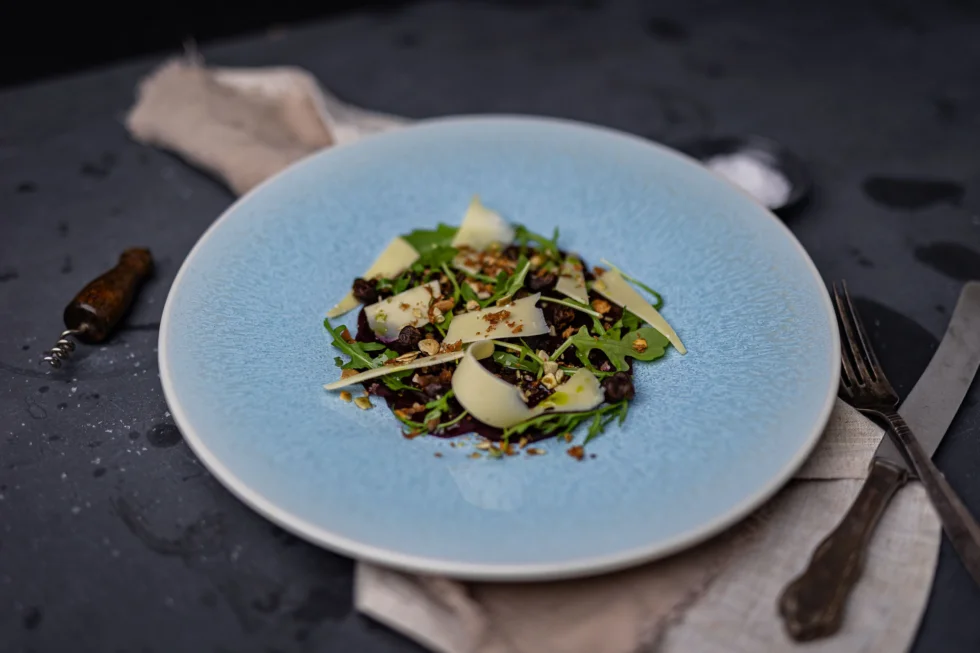 Rødbete-carpaccio