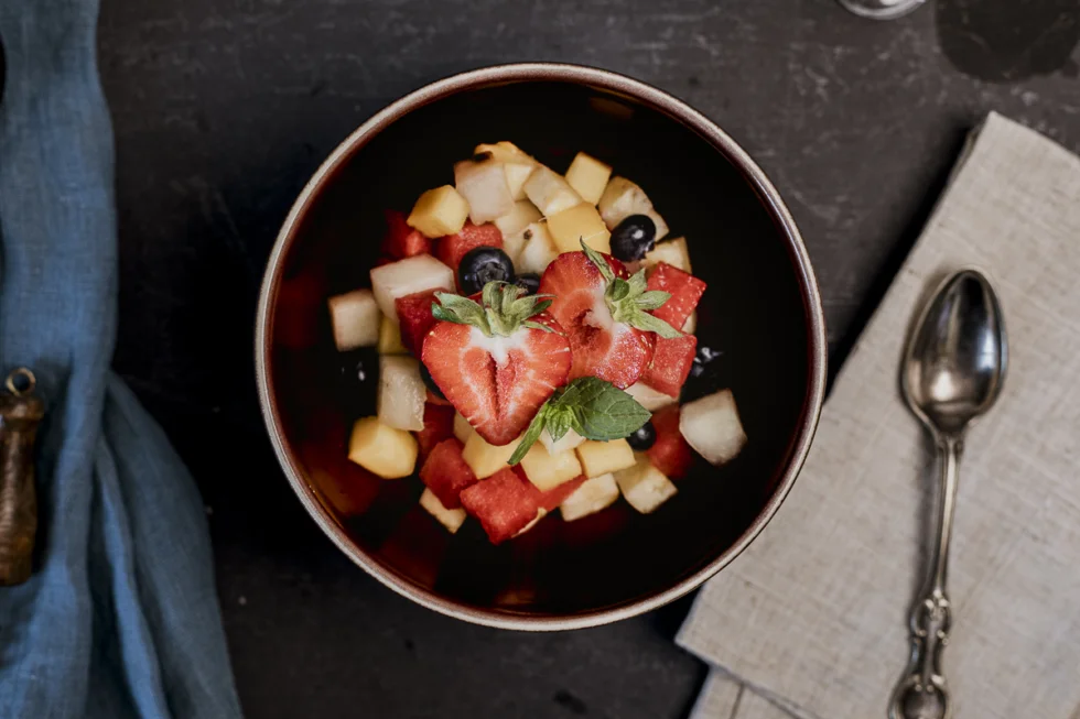 Sommerfrisk fruktsalat