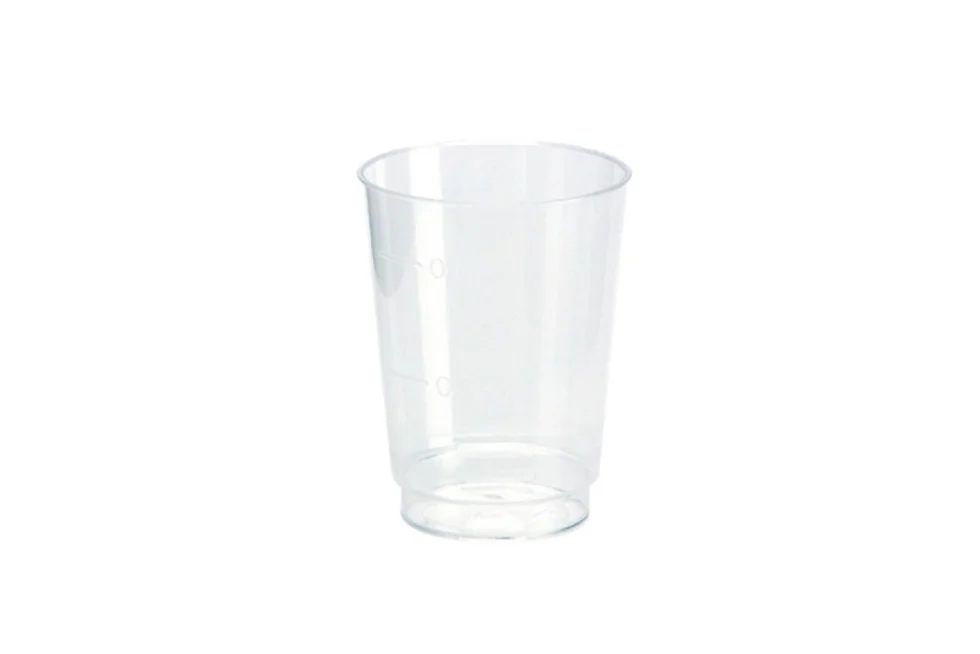 Plast shotglass 5cl crystal