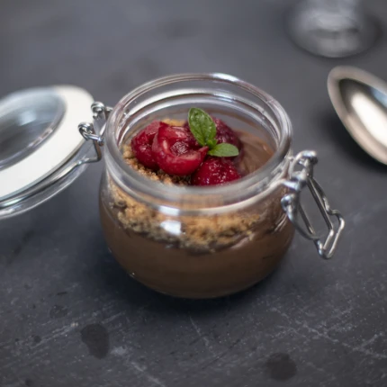 Sjokolademousse med crumble